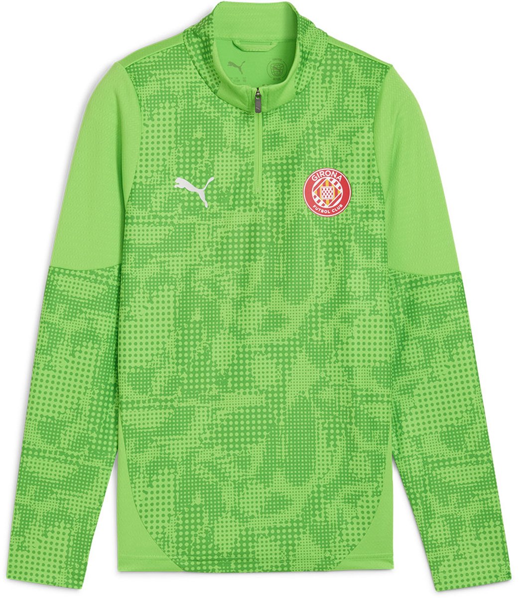 Puma Girona Fc 25/26 Training Langmouw T-shirt Junior 9-10 Years Jongens Meisjes Groen