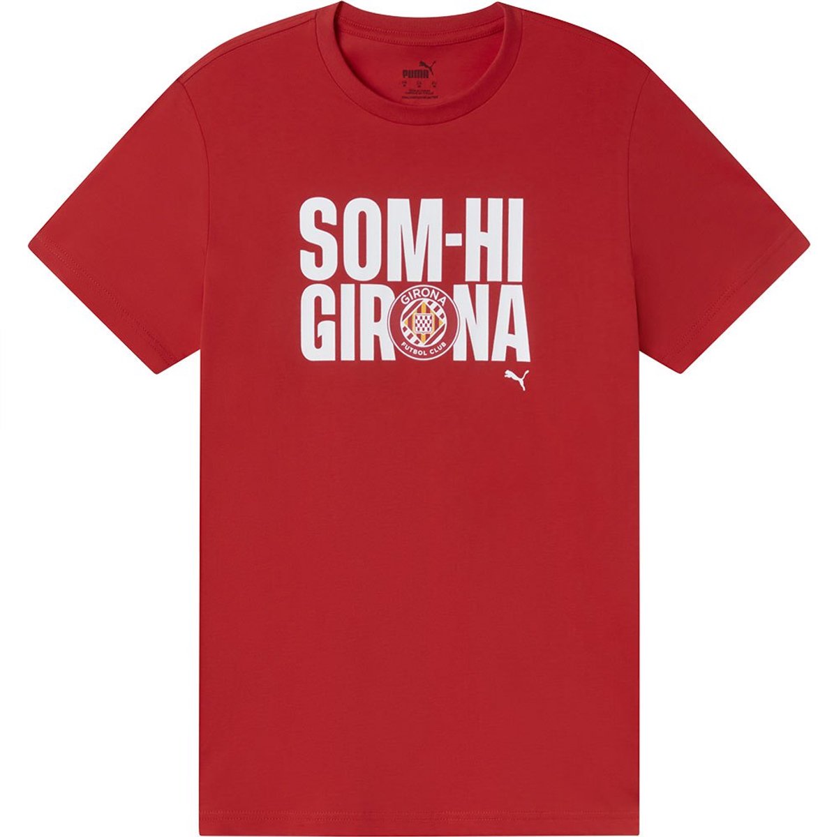 Puma Som-hi Girona Fc Junior T-shirt Met Korte Mouwen 11-12 Years Jongen Rood