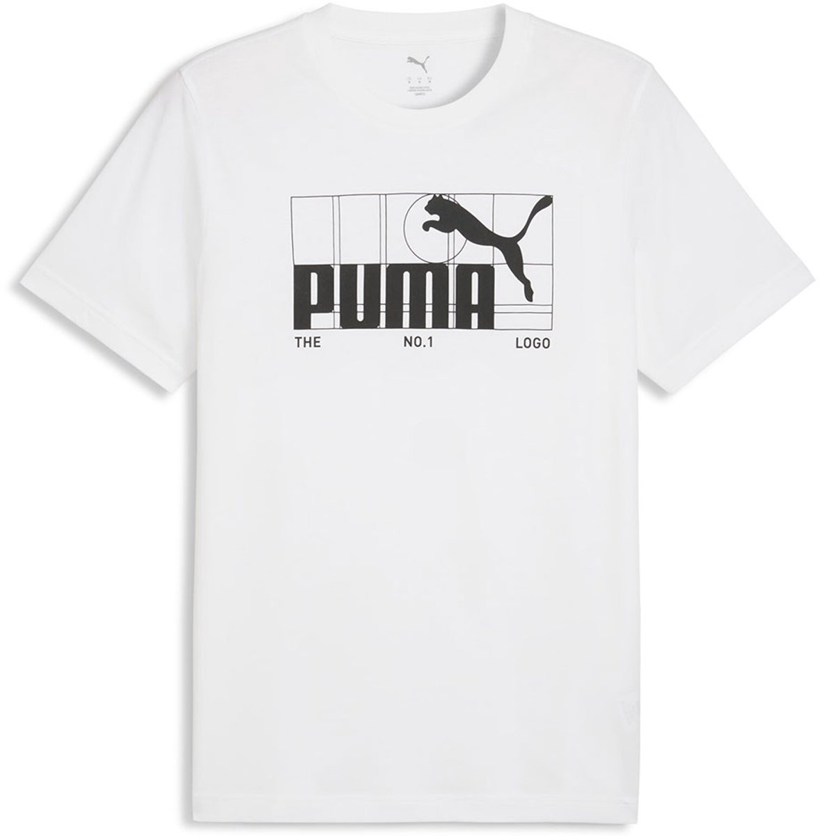 Puma Graphic No 1 Logo T-shirt Met Korte Mouwen M Man Wit