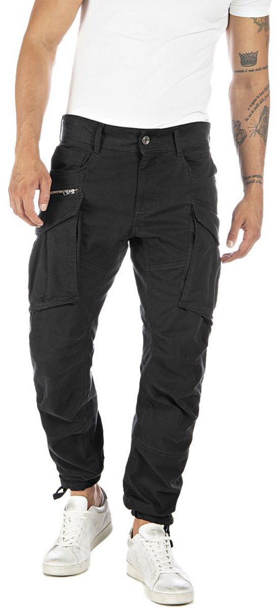 Replay Heren Cargo Broek COMFORT COTTON TWILL comfort/relaxed Zwart 38W / 30L Volwassenen