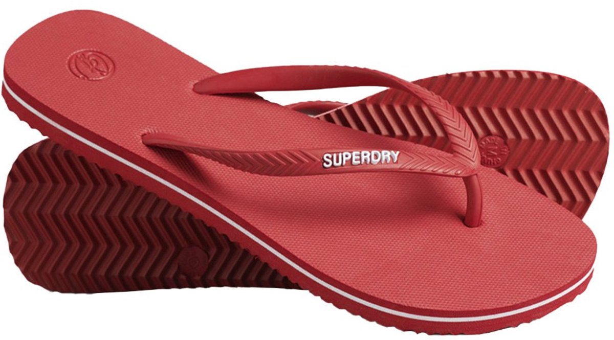 Superdry Vintage Classic Slippers Vrouw Rood