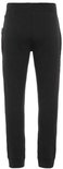 Zwarte joggingbroek, achterkant, met elastische tailleband en boorden