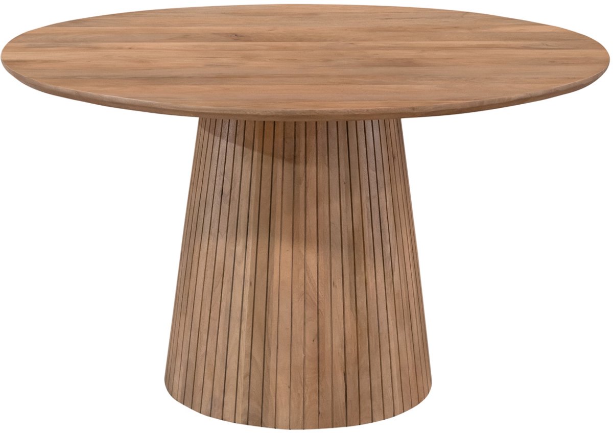 StarFurn Eettafel Solana - Rond Naturel Hout - 150x150x76cm