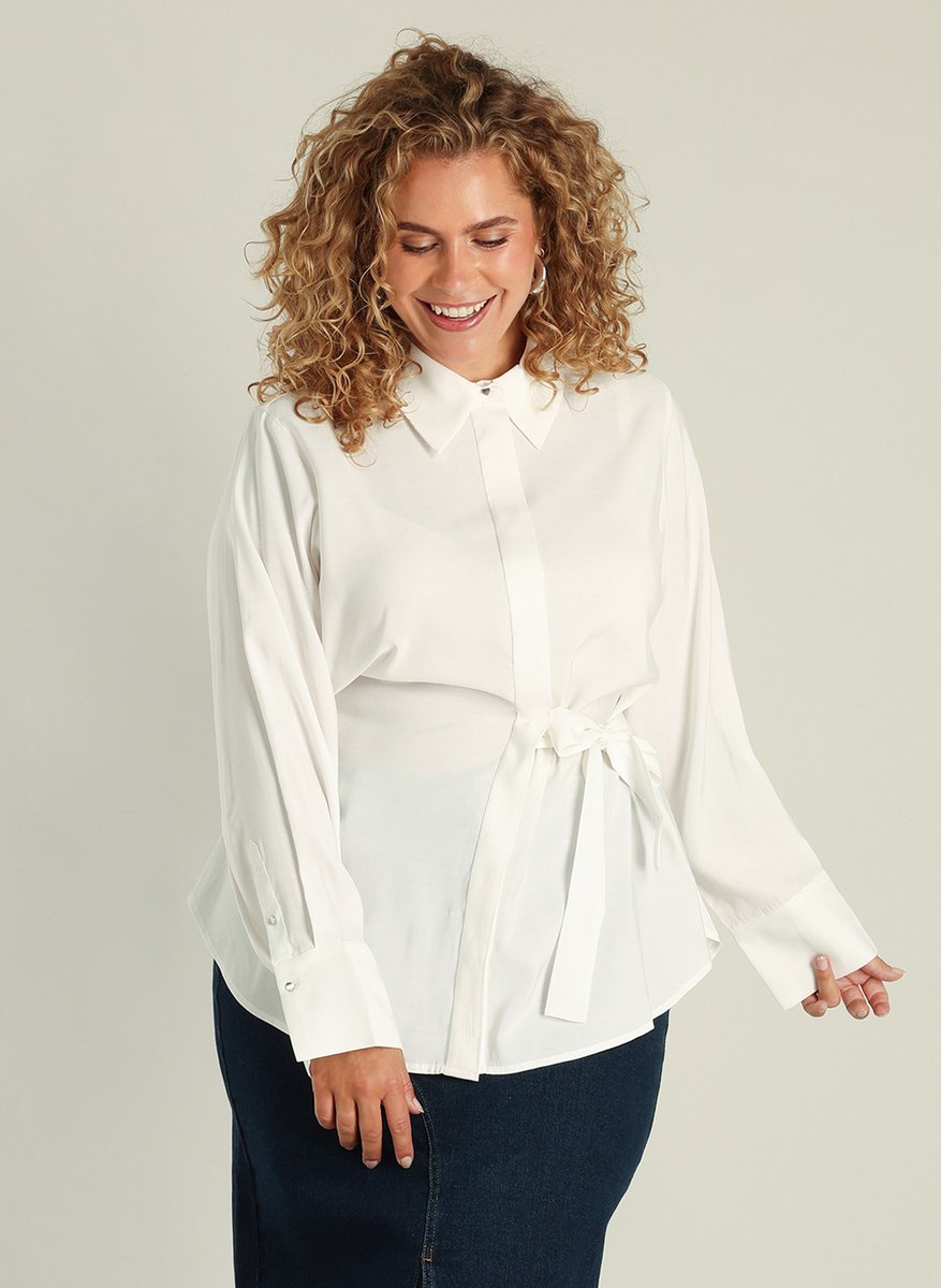 YEST CURVE Giselle Tops - Off White - maat 2(50)