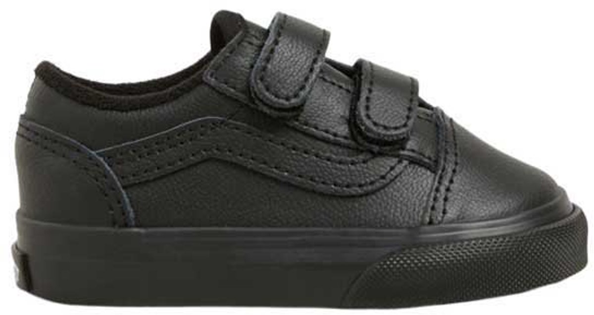 Vans Old Skool V Peuterschoenen 1/2 Jongens Meisjes Zwart