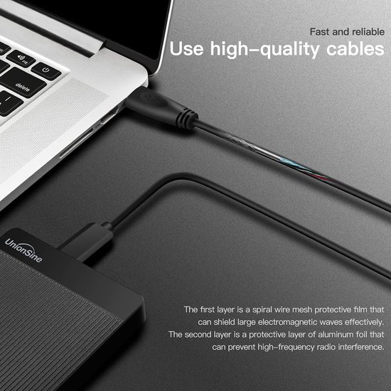Externe Harde Schijf 5TB Ultra Slim Draagbare USB 3.0 HDD van Merkloos — afbeelding 3