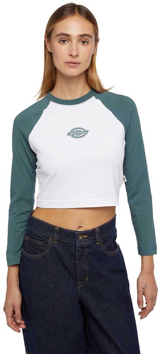Dickies Sodaville T-shirt Met Lange Mouwen L Vrouw Groen