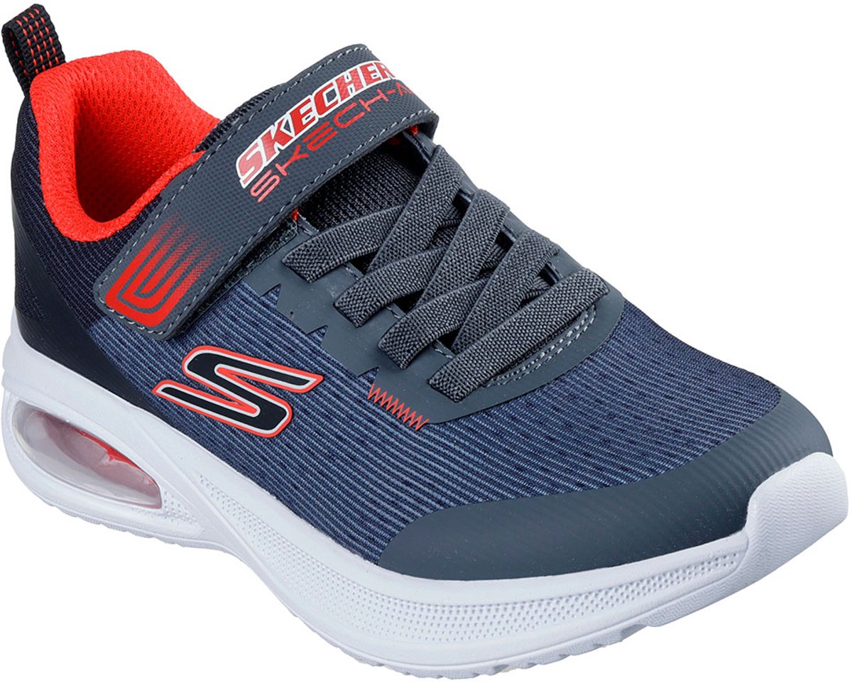 Skechers Microspec Max Advance Squad P Schoenen Zonder Veters Blauw EU 33 1/2 Jongen