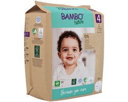 Bambo Nature Luiers Maat 4 (7-14 kg) - 2 x 24 stuks - Voordeelverpakking