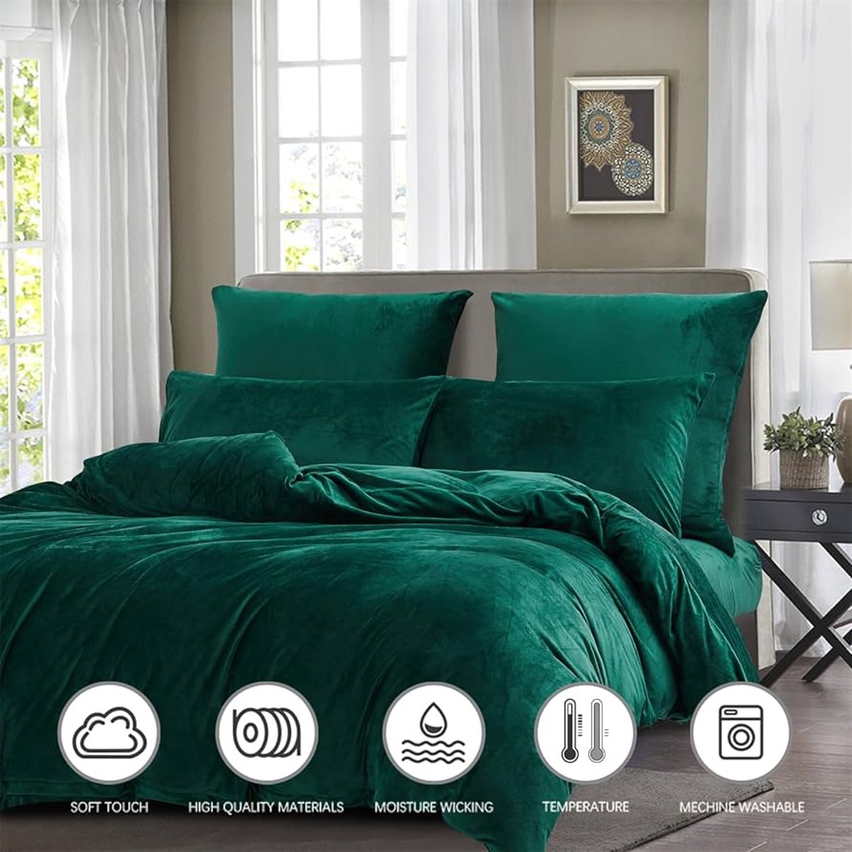 Image of 3-delige beddengoedset - warm en comfortabel - set van 1