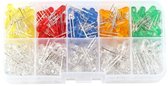 Titre du produit Assortiment de diodes électroluminescentes LED - 200 pièces : jaune, rouge, bleu, vert, orange