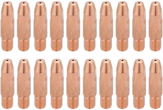 Koperen Contactpunten M6 voor Lasbrander 24KD MIG/MAG 0,8/1,0/1,2 mm