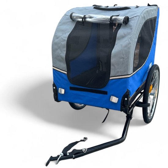 Hondenfietskar Opvouwbaar – Blauw/Zwart – Waterdicht – Tot 30kg — afbeelding 2