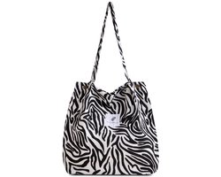 Minimalistische Schoudertas Voor Dames - Corduroy Canvas Draagtas, Handtas Voor Dagelijks Gebruik, Rugzak Voor Woon-werkverkeer, Geschikt Voor Kantoor, Campus En Winkelen - Stijl 1