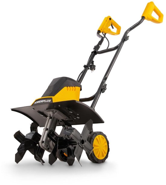 Powerplus Elektrische Grondfrees POWXG72010 - Elektrische cultivator van 1500 W, 6 # messen, werkdiepte van 220 mm en werkbreedte van 450 mm, tuingereedschap