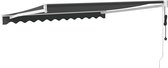 vidaXL Auvent extensible 3 x 2,5 m Tissu et aluminium Anthracite