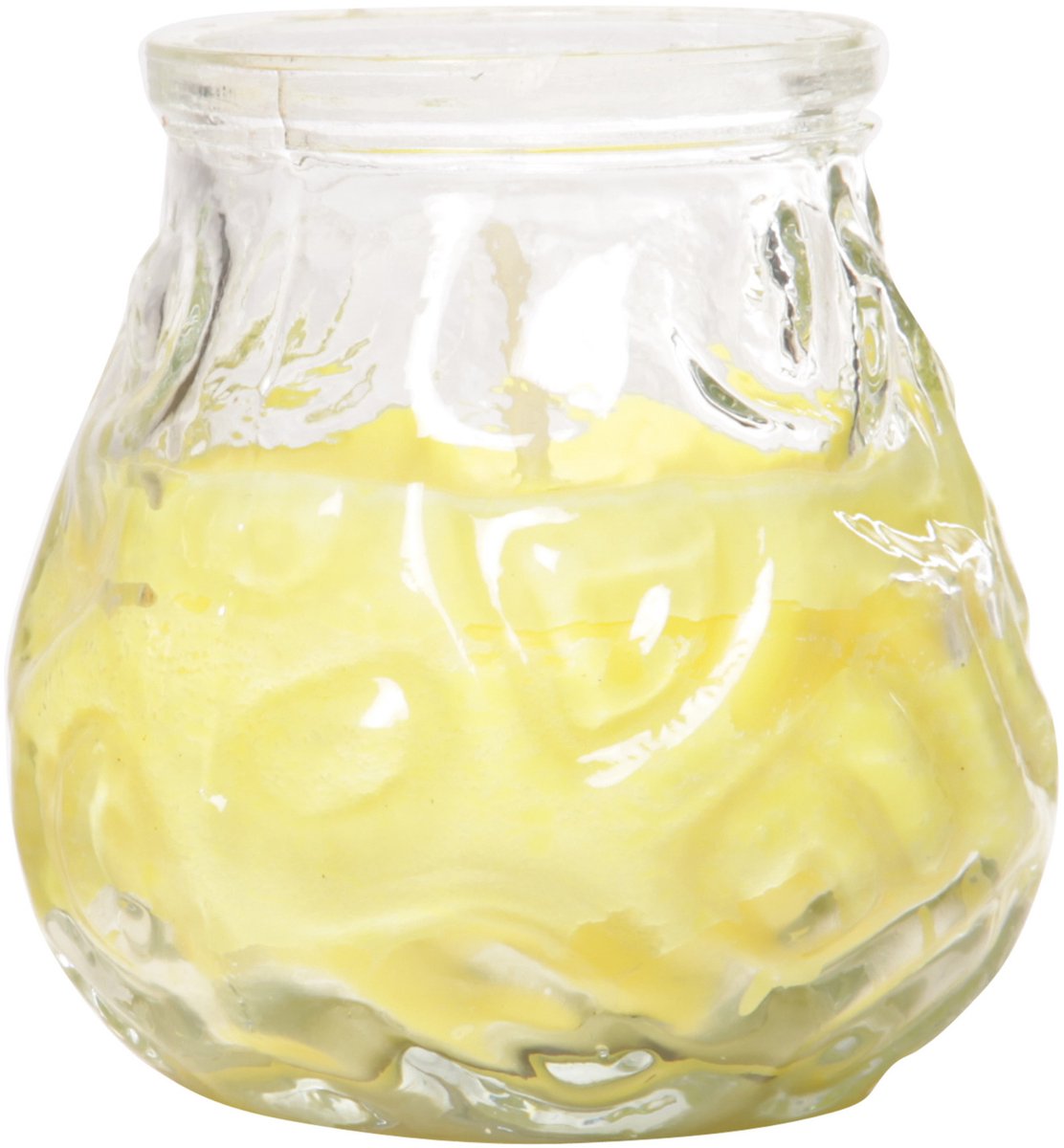 Cosy & Trendy Citronella Lowboy Tafelkaars - 7 cm - 17 branduren - citrusgeur - citronella sfeerkaarsen Transparant