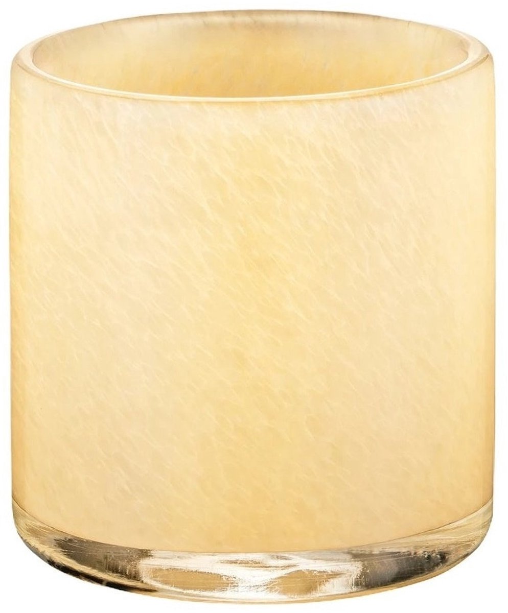 Saga Windlicht Vanilla Large | Beige / Geel