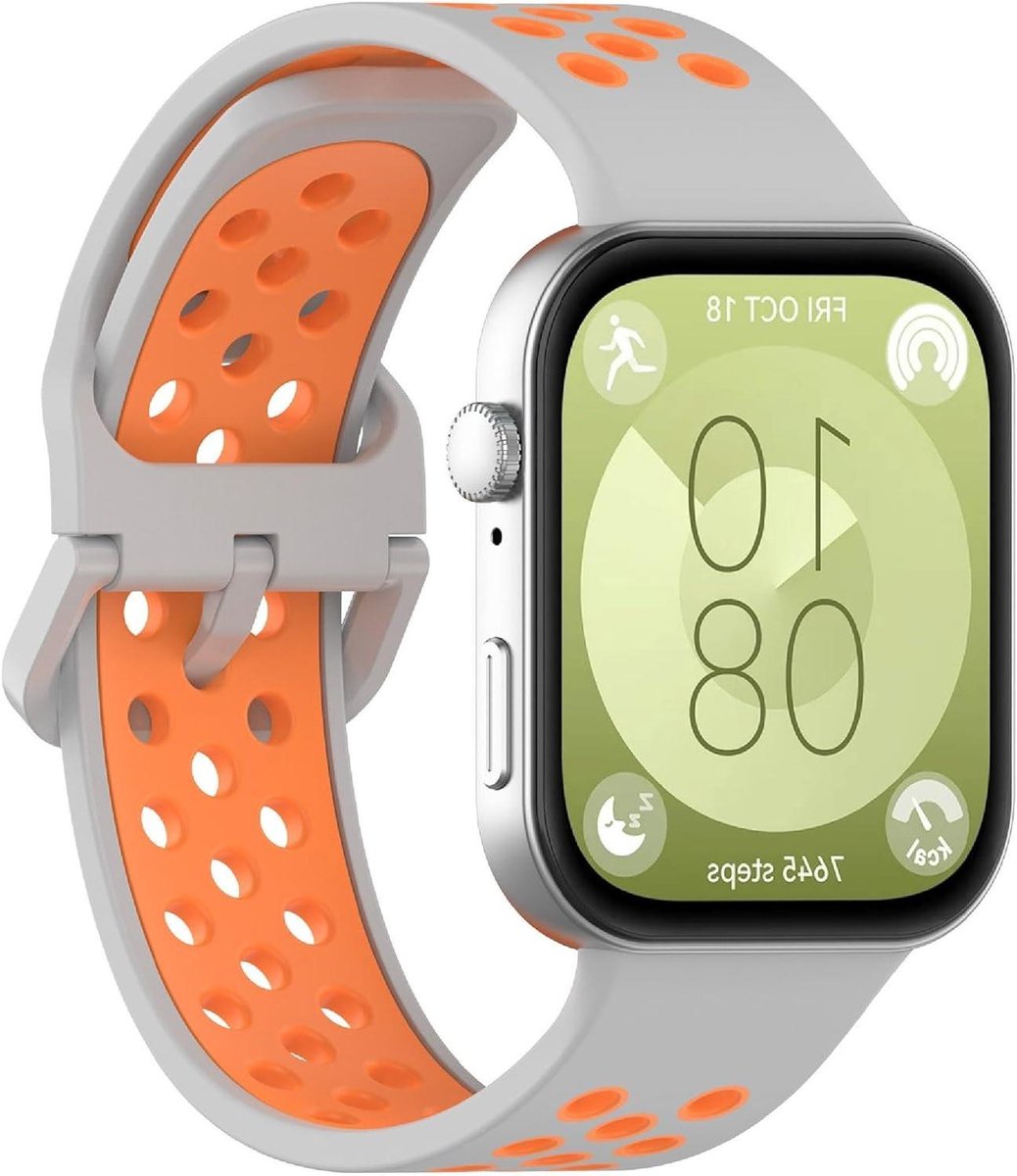 Slim horlogebandje voor Huawei Watch Fit 3, zacht TPU bandje met kleurstiksels, vervangend bandje - Comfortabel en stijlvol!