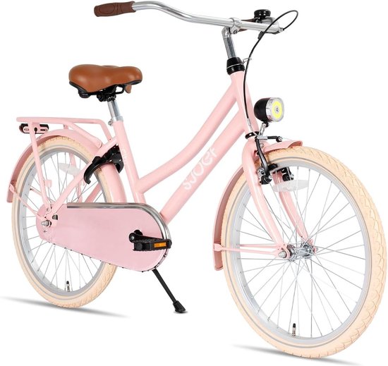 Meisjesfiets 24 inch voor 8-12 jaar - In hoogte verstelbaar & met verlichting van Merkloos — afbeelding 3