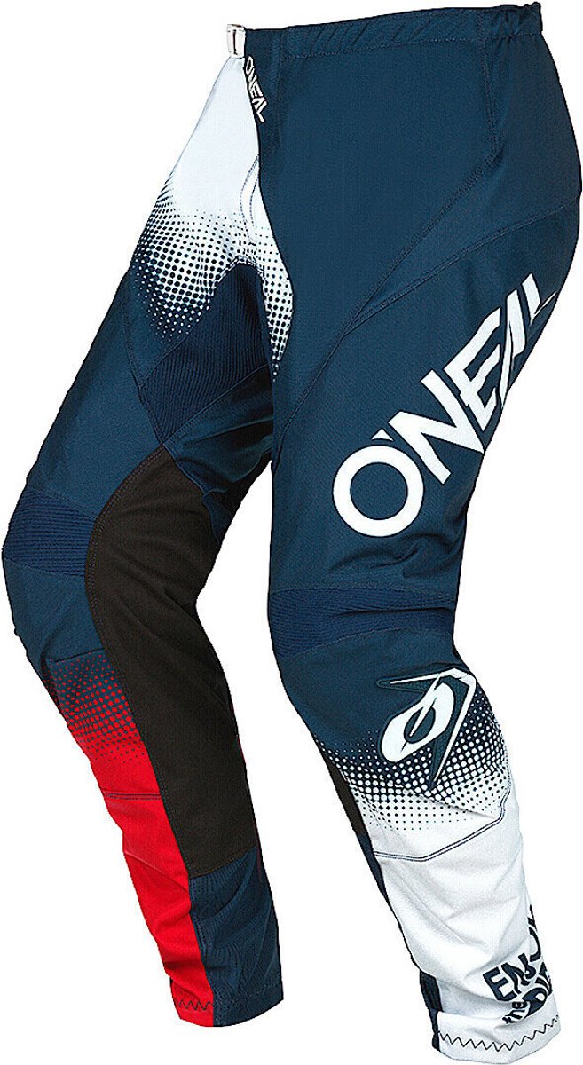 O'NEAL Element Racewear V.22 Blauw Wit Rood Motocross Broek - Broek