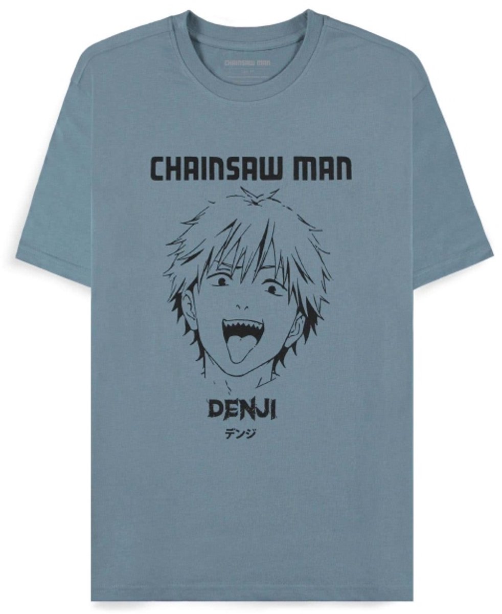 Chainsaw Man - Denji Heren T-shirt - XL - Blauw