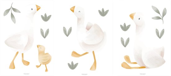 Little Dutch Muurstickers - Little Goose - 3 vellen