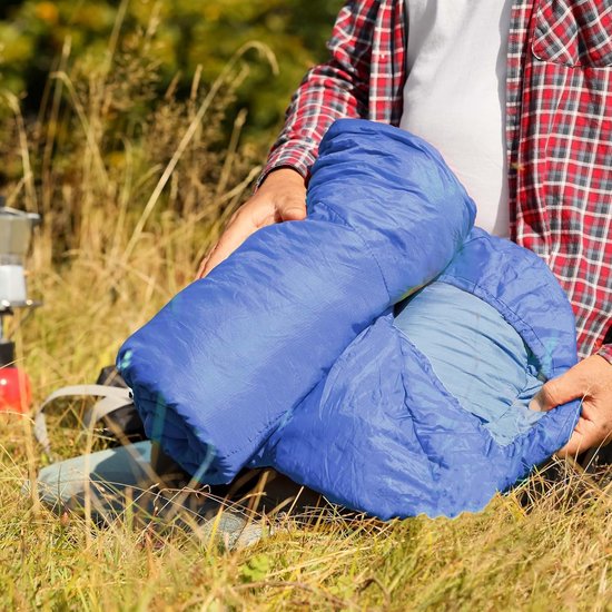 Ultralichte Slaapzak voor Camping en Outdoor, 210x75 cm, Waterafstotend Polyester, Geschikt voor 10-25 °C van Merkloos — afbeelding 5