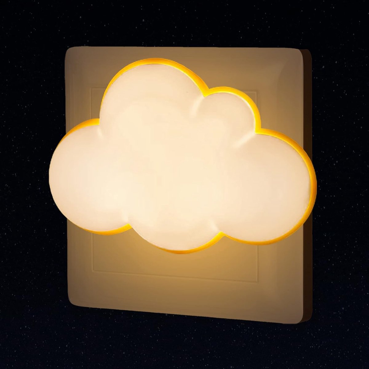 Daity Nachtlamp met LED-licht - wolk - schemersensor - kindernachtlamp - pasgeboren babyvoedingslamp - binnenwandlamp voor gang - trap