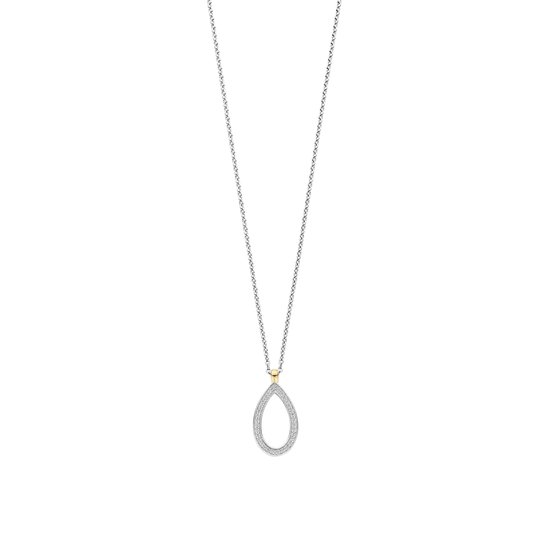 Foto: Bixorp geboortebloem ketting mei meidoorn goudkleurig roestvrij staal bloem cadeau voor dames meisjes