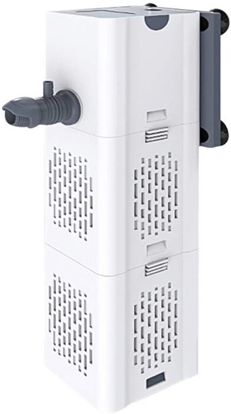 JeiibrZui Aquariumfilter - Binnenfilter Aquarium - Stil Debiet 1000 L/U - 1 - Voor 30L Aquarium