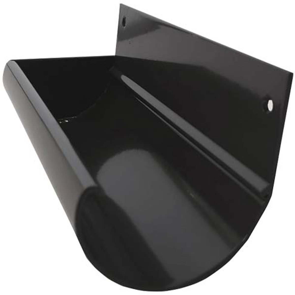 Renoplast® R50 aluminium gootbodems gooteinden links + rechts | Grafiet | Dakgoten Regengoot Dakafvoer Randprofielen van plaatstaal | Tuinhuisje Carport Terras Balkon plug-in kanaal | goot voor dak