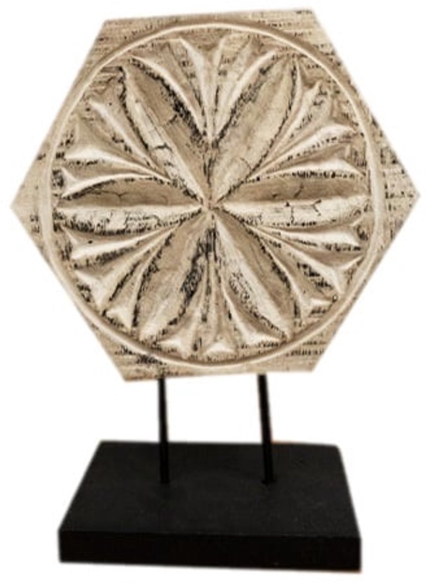Ornament Flower Whitewash