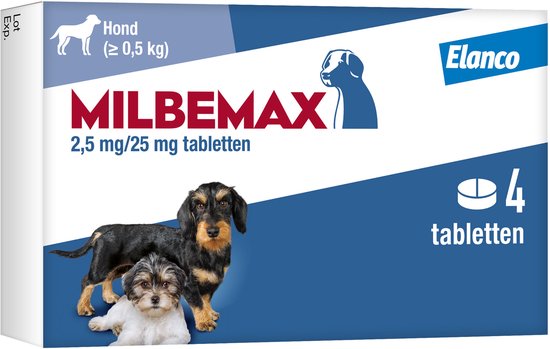 Milbemax Hond Ontwormingsmiddel Small 2 x 2 tabletten