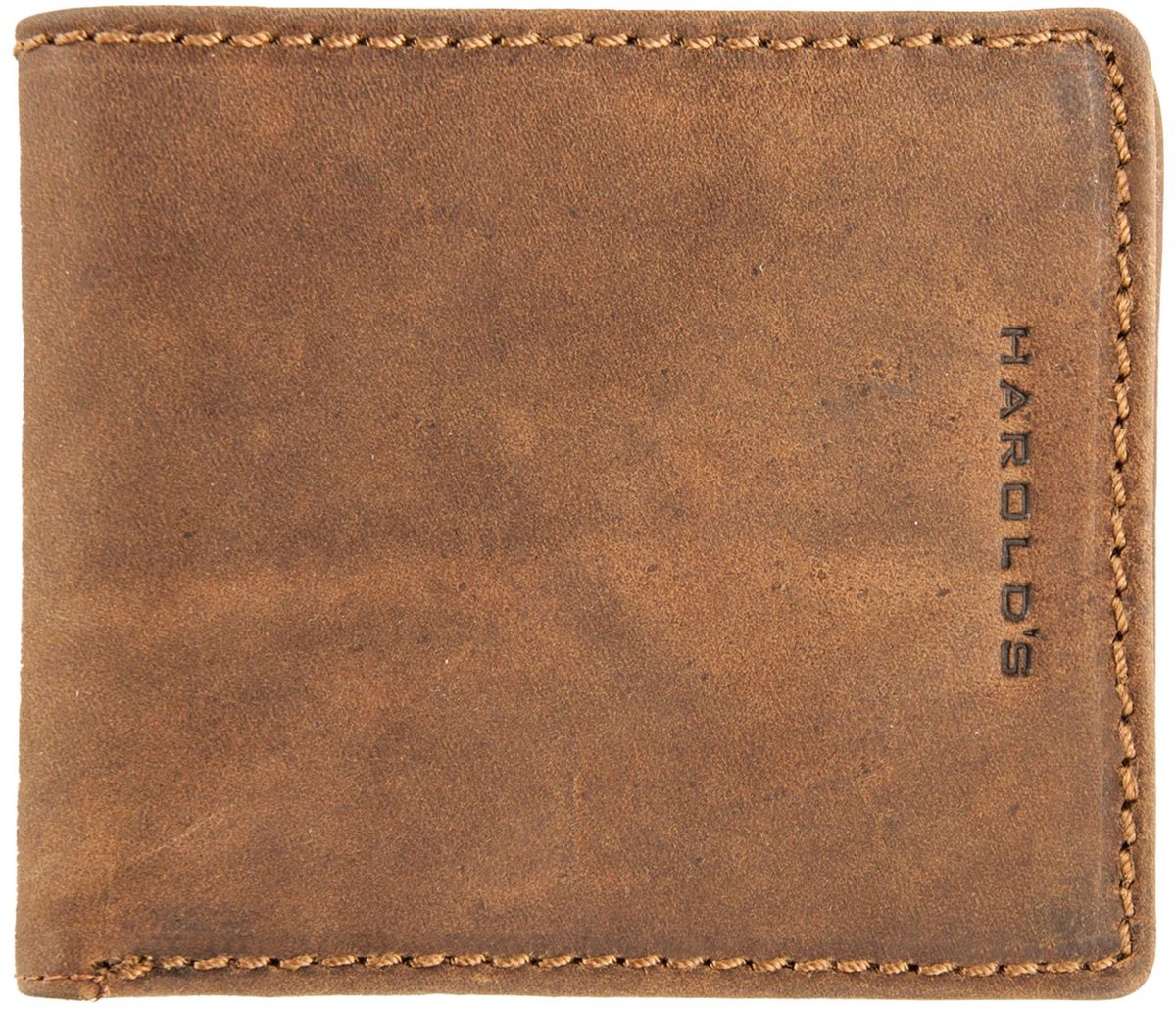HAROLD'S Leren portemonnee Antic Wallet Nature bruine