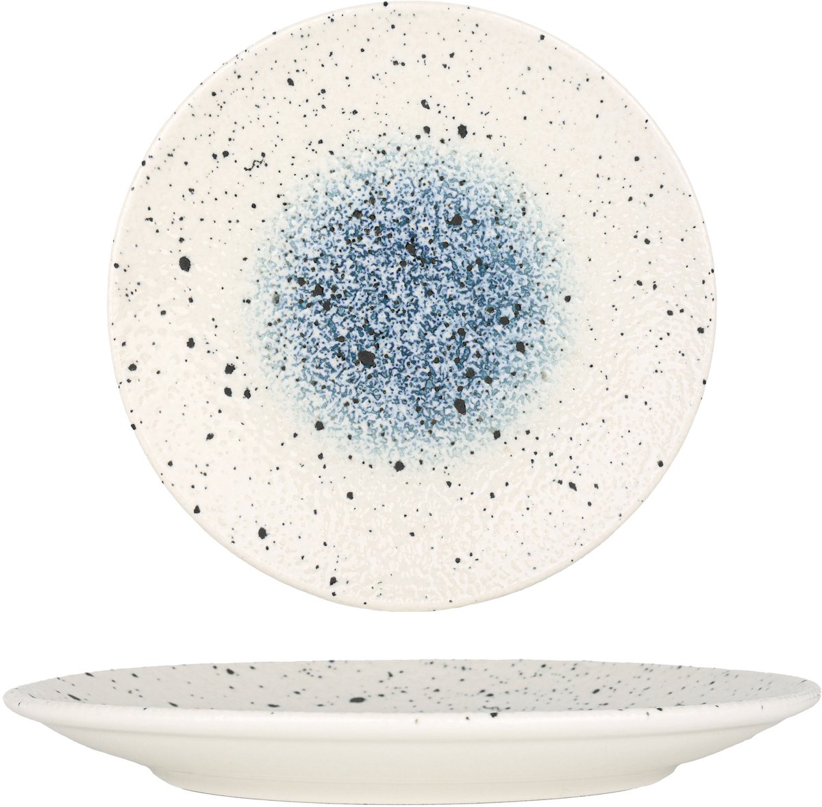 Rinart Dinerbord - Splash - Porselein - 25 cm - set van 6