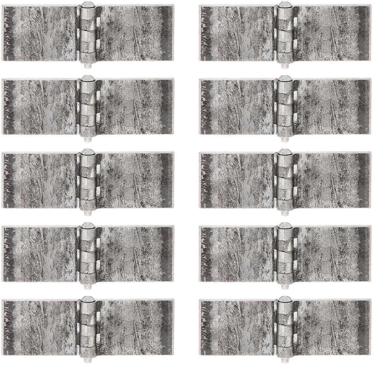 Alberts 860202 scharnier | breed, om vast te lassen | staal, ruw | 40 x 60 mm | Set van 10
