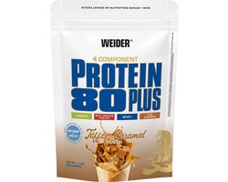 Weider Protein 80 Plus (500g) Toffee-Caramel - Eiwitten - Eiwit Mix