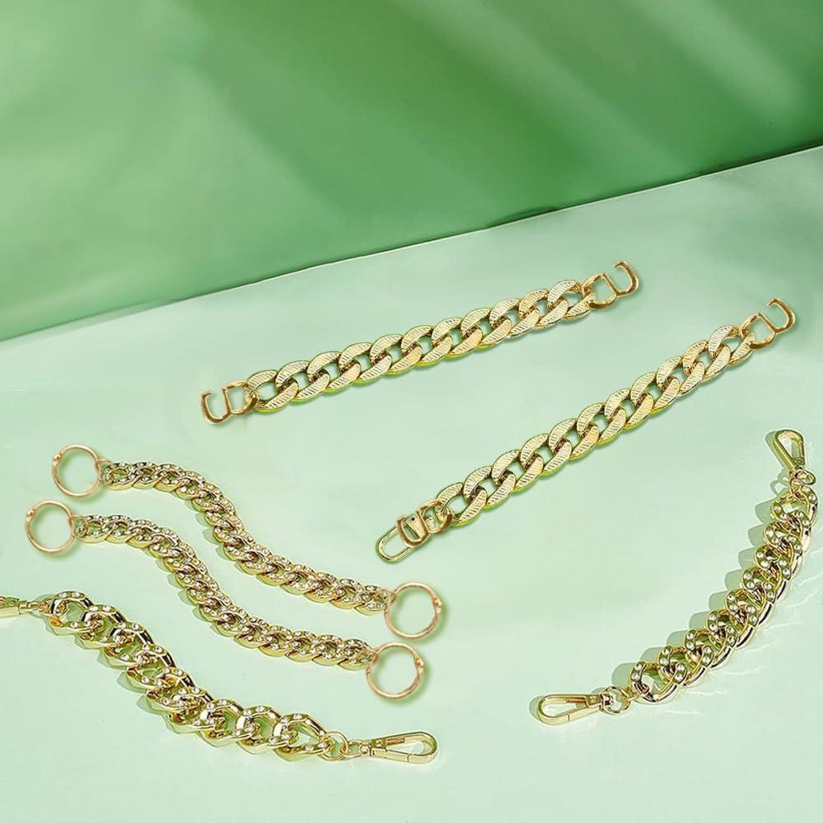 Allecto plus Schoenkettingen Set van 6 Stuks in 3 Stijlen Schoen Charms Decoratie DIY Snap Sluitingen voor Tiener Volwassenen Klomp Sandalen Casual Schoenen
