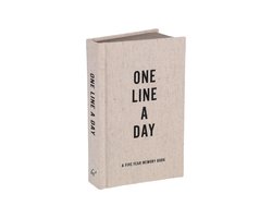 Canvas One Line a Day-Vijfjarig Dagboek - Schrijf Elke Dag Een Regel en Vergelijk Jaren - Meerjaren Dagboek voor Persoonlijke Reflectie en Mindfulness
