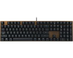 Mechanisch Kantoortoetsenbord met Geanodiseerde Metalen Plaat, QWERTY Indeling, Bedraad, Stil Typen met Lineaire Schakelaars