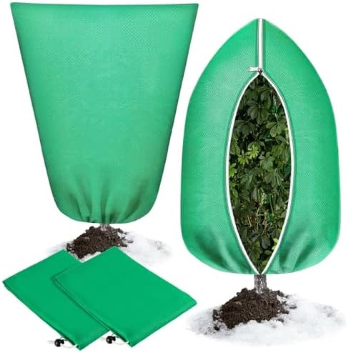 PromoHome 2 Stuks Winterbeschermhoezen voor Planten - Vorstbestendig en Waterdicht - 80x120cm