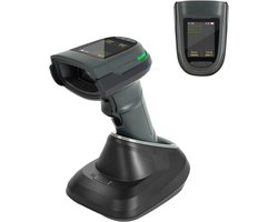 Draadloze Barcodescanner met Display en Docking – Voor Indistrueel Gebruik - 1D,2D,QR Handscanner - 2,4G, USB, Bluetooth