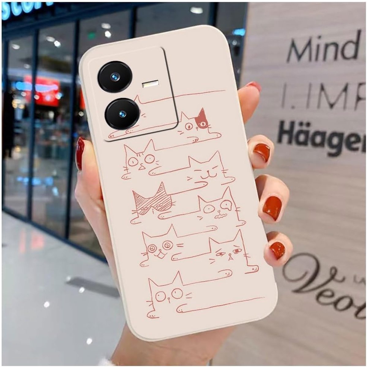 Leuke Hoes voor Vivo Y22/Y22S - Zacht TPU met Schattige Cartoon Dieren