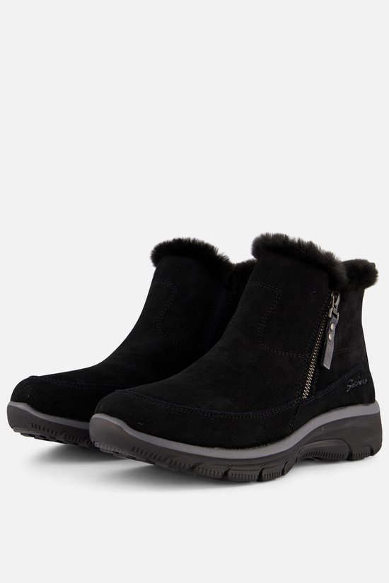 Skechers Easy Going - ol Zip Dames Laarzen - Zwart