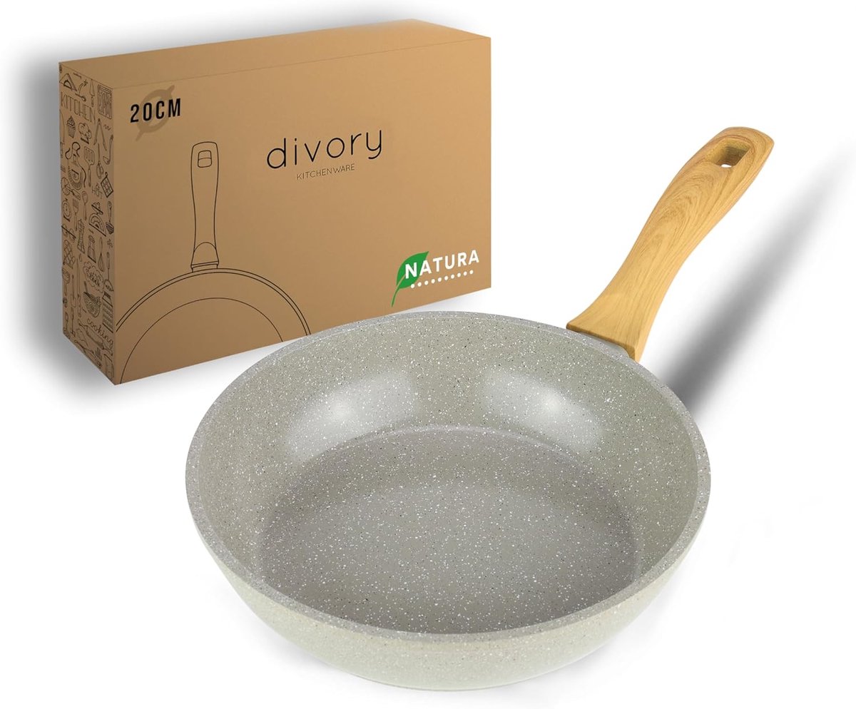 Keramische Koekenpan 20cm - Inductiepan, PFAS- & PTFE-vrij, Oven- en Vaatwasmachinebestendig