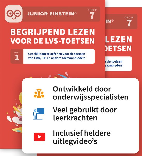 Begrijpend lezen voor de LVS-toetsen - Deel 1 en 2 Groep 7 - cover