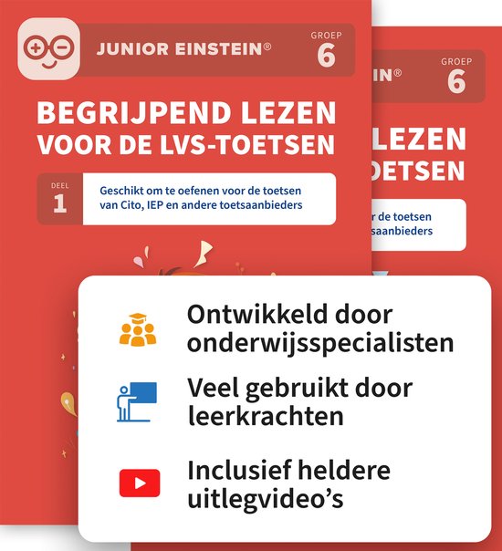 Begrijpend lezen voor de LVS-toetsen - Deel 1 en 2 Groep 6 - cover