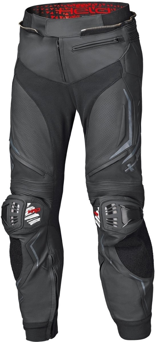Held Grind II Zwart Leren Motorbroek - Broek