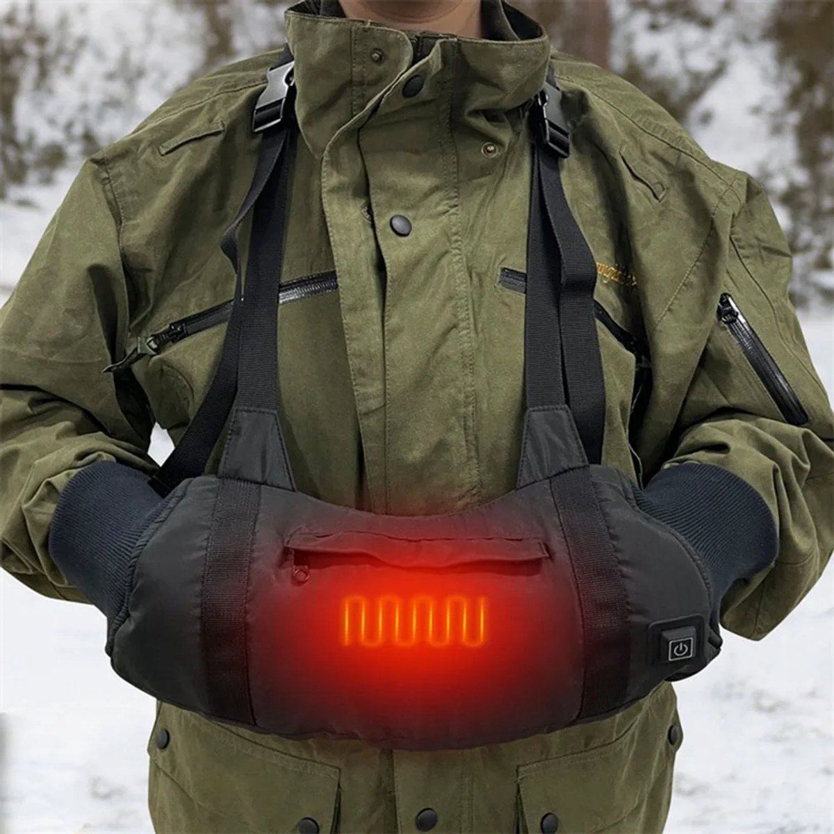 Elektrisch verwarmde handschoenen met 3 warmtestanden – waterdichte winterhandschoenen – outdoor en jacht handwarmers Zwart